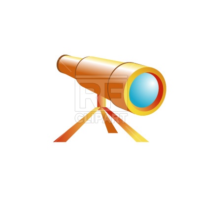 400x400 Terrestrial Telescope Free Download Vector Clip Art Image
