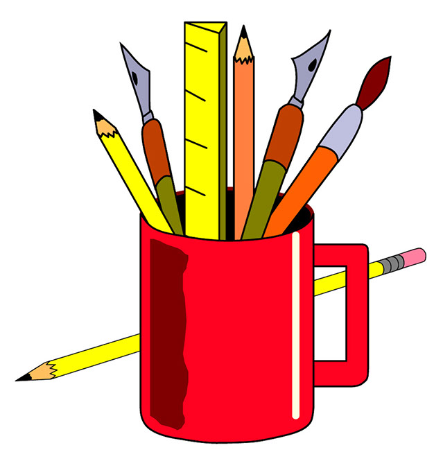 639x675 Collection Of Art Supplies Clipart Png High Quality, Free
