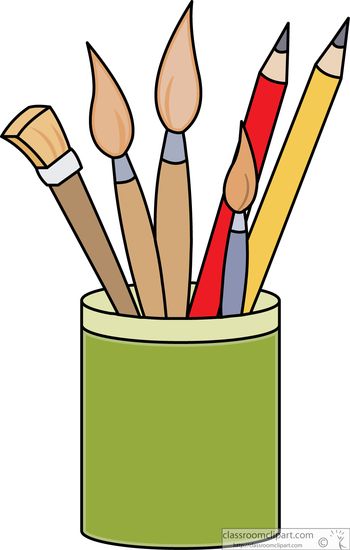 350x550 School Supplies Art Supplies Clipart Art Supplies Pencils Paint