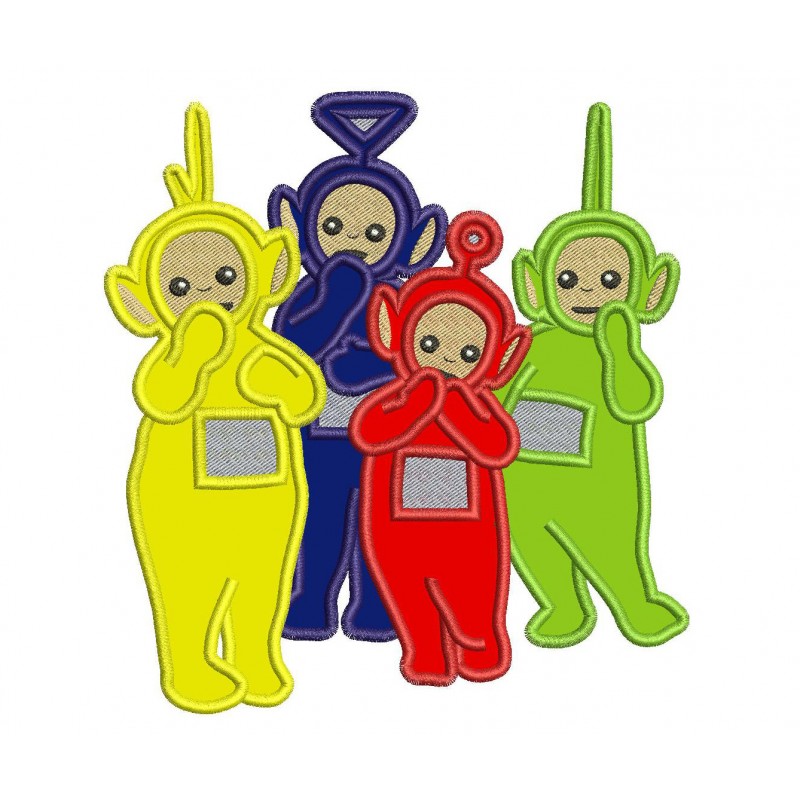 800x800 Group Characters Applique Designs