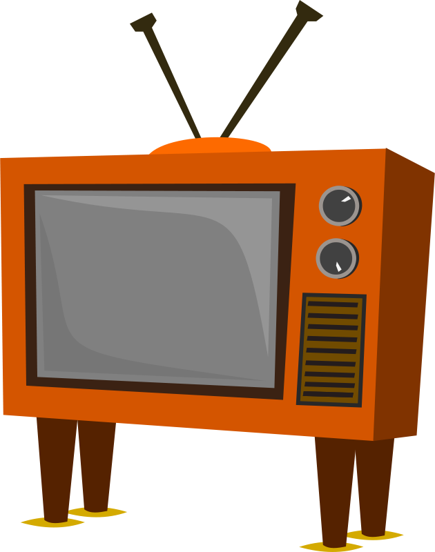 630x800 Free Clipart Funky Old Tv Stevepetmonkey