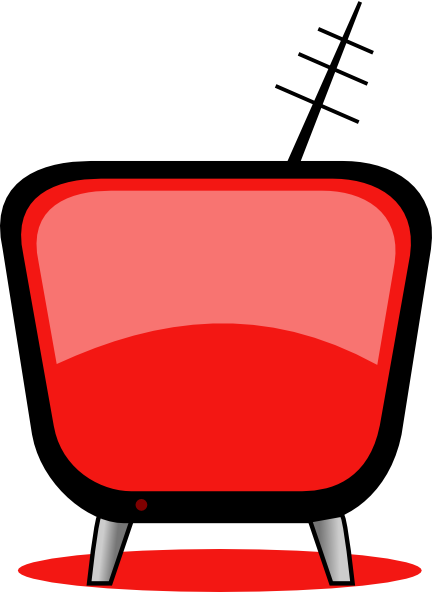 432x592 Television Clipart Red Tv