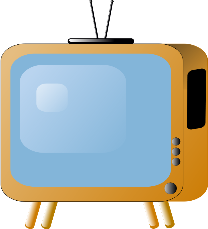 727x800 Tv Clipart Cartoon