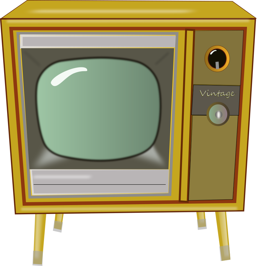 870x900 Watching Tv Clip Art