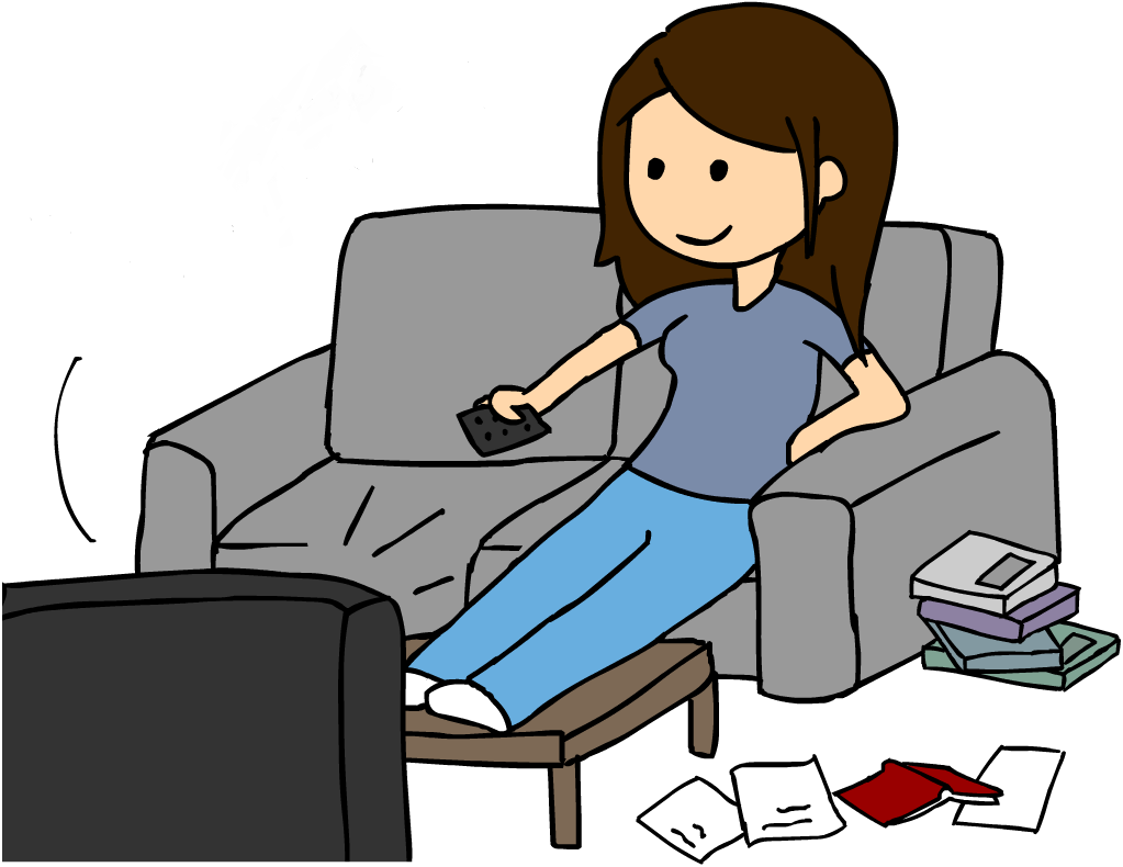 1023x790 Family Watching Television Clipart