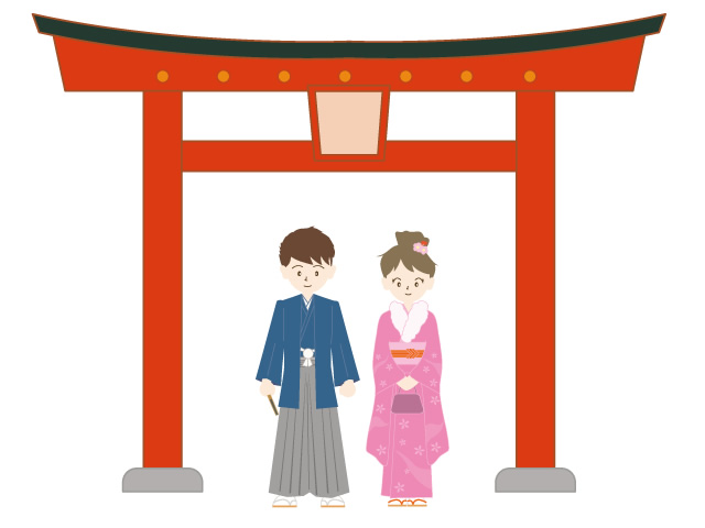 640x480 Shrine Temple New Year Kimono
