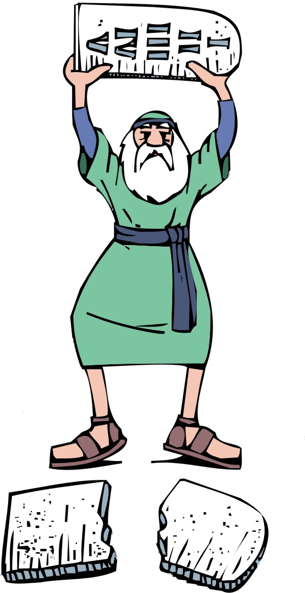 597x1159 Moses Ten Commandments Clip Art N8 Free Image