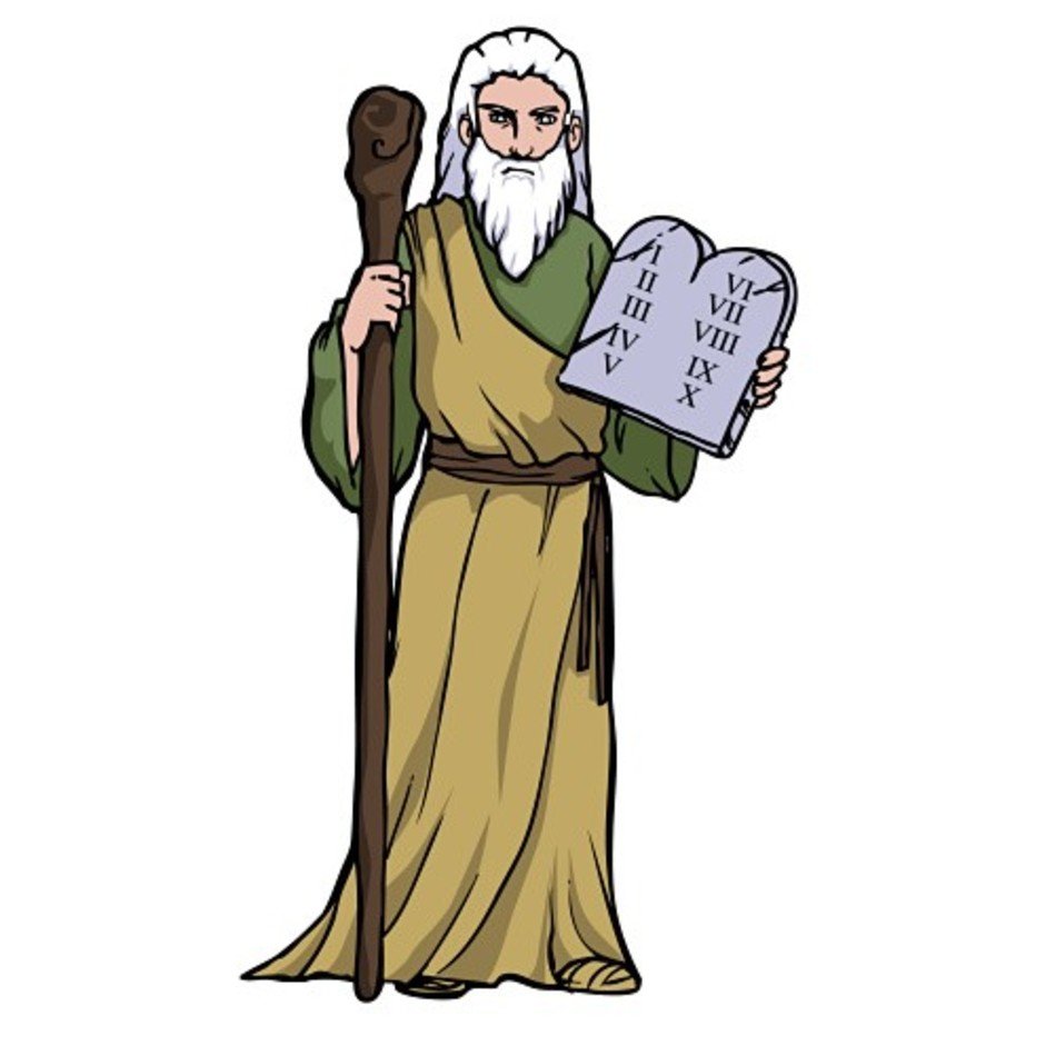 950x950 Moses Ten Commandments Clip Art Free Image