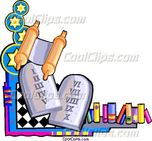 300x278 Ten Commandments Vector Clip Art
