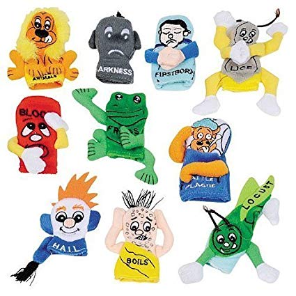 425x425 Lowest Price 10 Plague Passover Finger Puppets As Seen