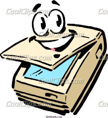352x383 Scanner Clipart Cartoon