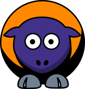282x297 Sheep Phoenix Suns Team Colors Clip Art