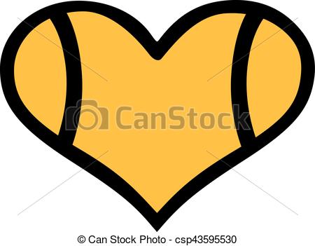 450x351 Tennis Ball Heart Vectors