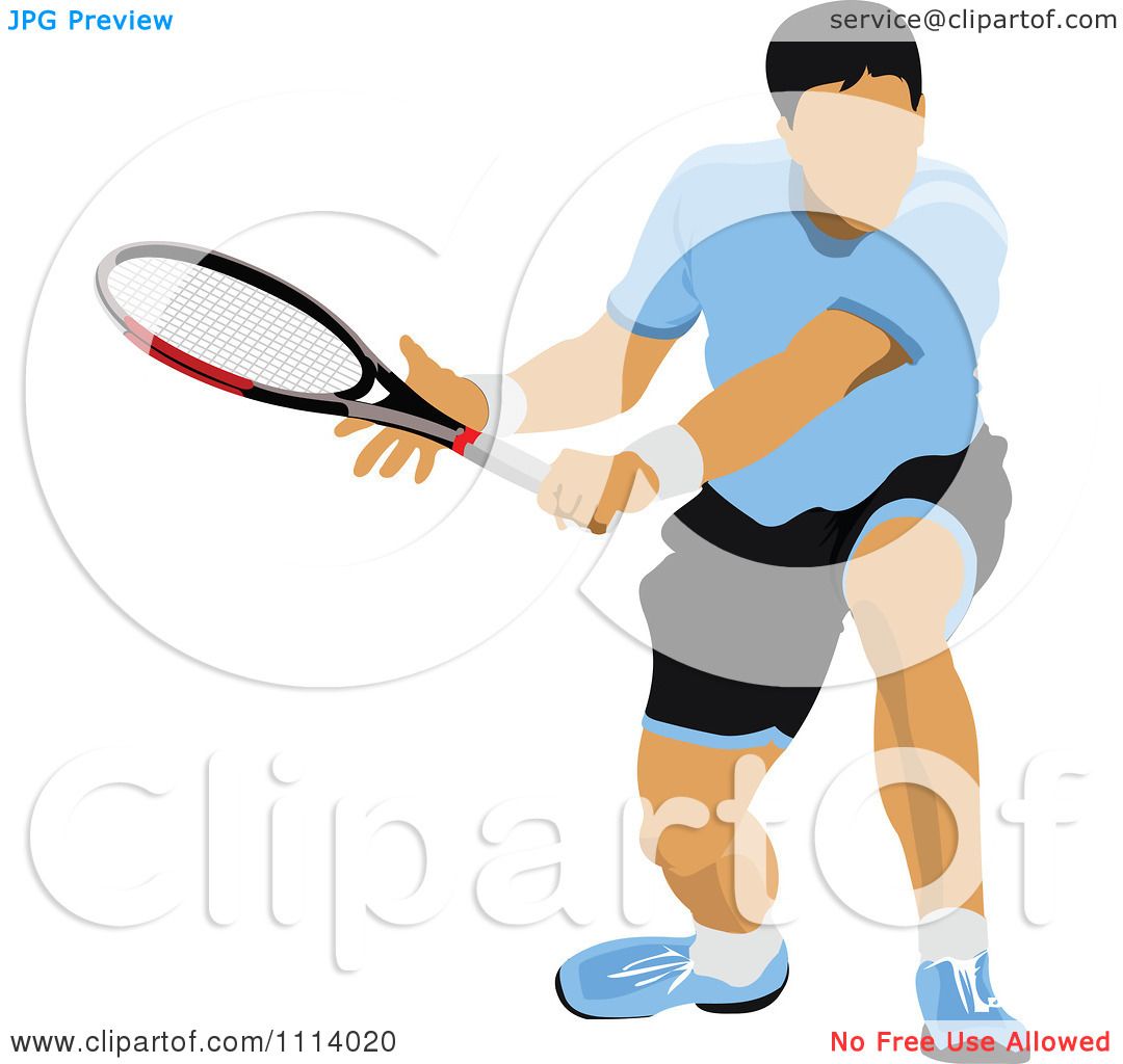 1080x1024 Clipart Male Tennis Player 1