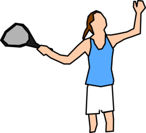 299x273 Girl Tennis Player Clip Art