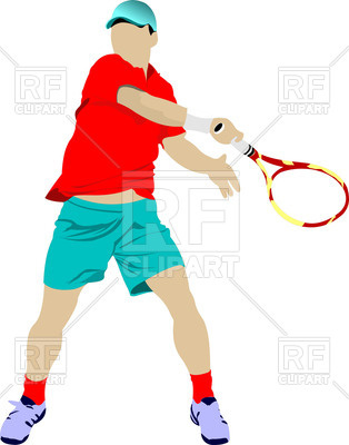 314x400 Tennis Player With Racket