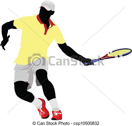 450x431 Tennis Player. Vector Illustration For Designers Vectors