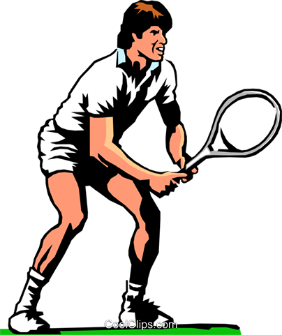 404x480 Tennis Player Royalty Free Vector Clip Art Illustration Peop0209