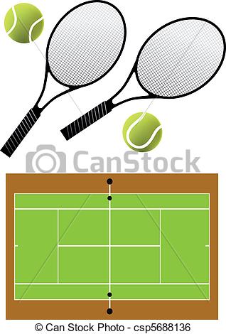 318x470 Tennis Racket And Balls, Vector. Tennis Rackets, Balls And Clip