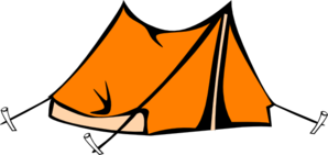 298x141 Orange Tent Clip Art