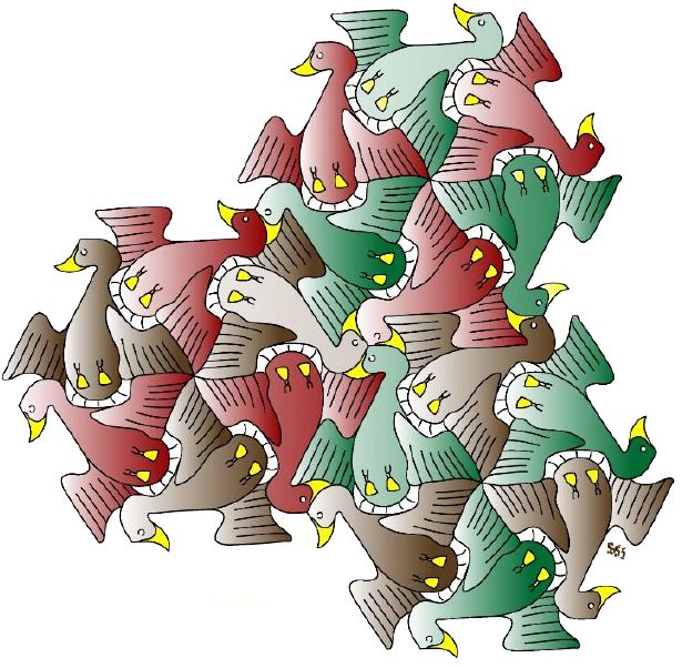 615x602 Pin By Mark Stapel On Escher Like Tessellations