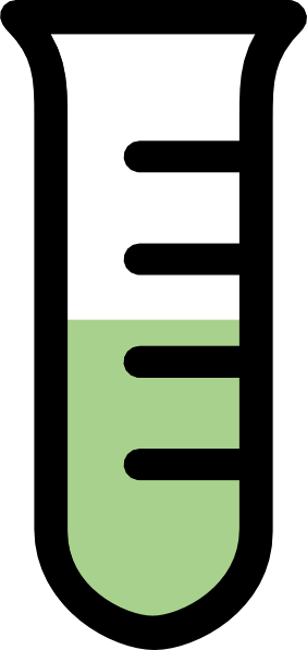 282x597 Test Tube Green Clip Art