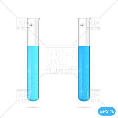 400x400 Chemical Test Tubes With Blue Solution