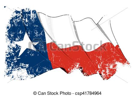 450x322 Texas Waving Flag Grunge. Vector Illustration Of A Waving Clip