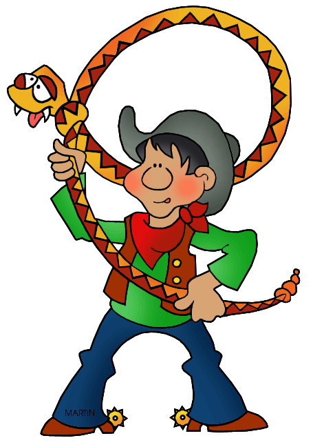 455x648 United States Clip Art By Phillip Martin, Pecos Bill