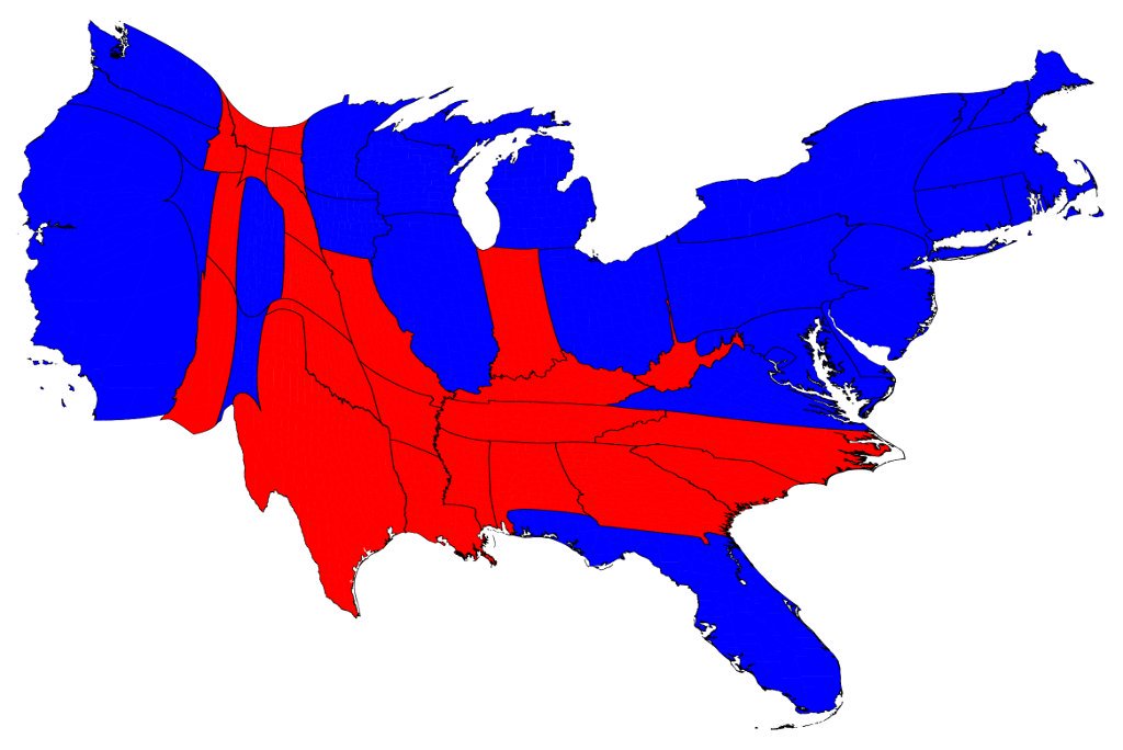 1024x684 Ken Jennings On Twitter Here's What The Electoral Map Would Look
