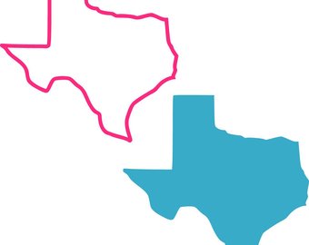 340x270 Texas Outline Svg Etsy
