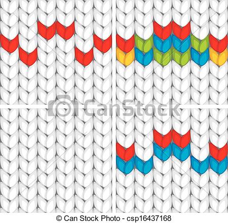 450x439 Seamless Pattern Knitted Texture. Vector Illustration Clip Art