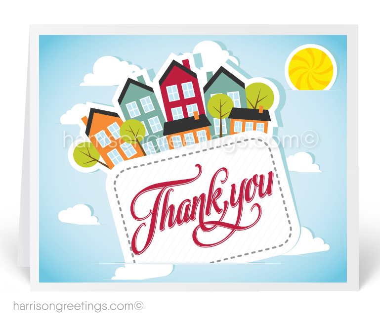 769x671 Realtor Thank You Real Estate Greeting Card [15224] Custom