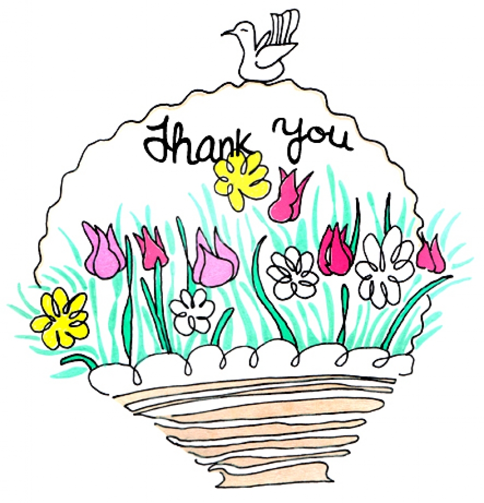 984x1024 Thank You Flowers Clipart Clipart Panda Free Clipart Images Png