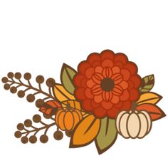 236x236 Thanksgiving Flowers Clipart