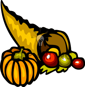 294x300 Thanksgiving Cornucopia With A Clipart Panda
