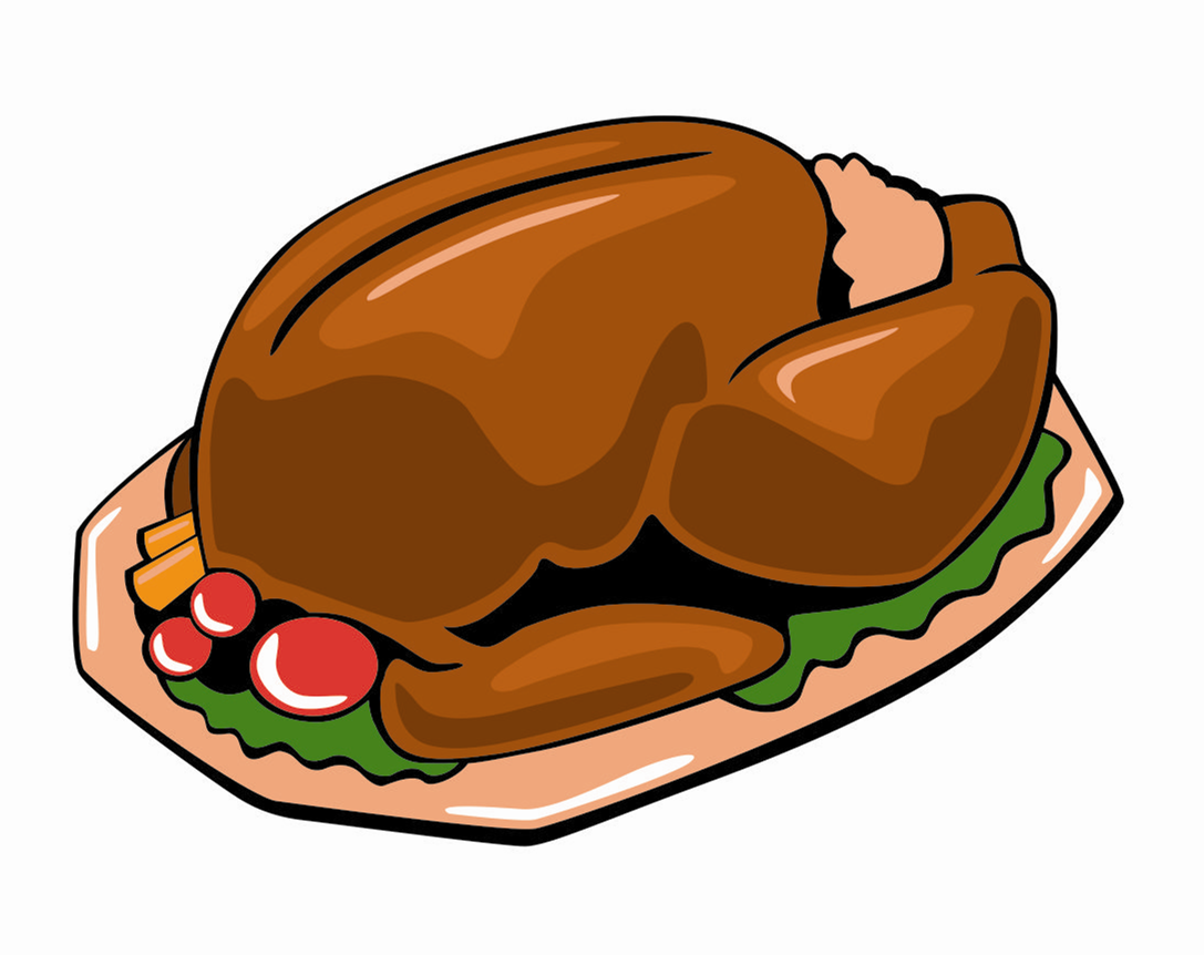 1087x862 Thanksgiving Feast Clipart Peacock