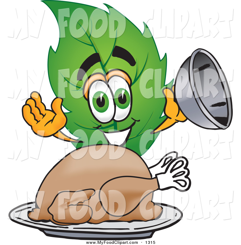 1024x1044 Food Cliprt Of Hungry Leaf Mascot Cartoon Character Serving
