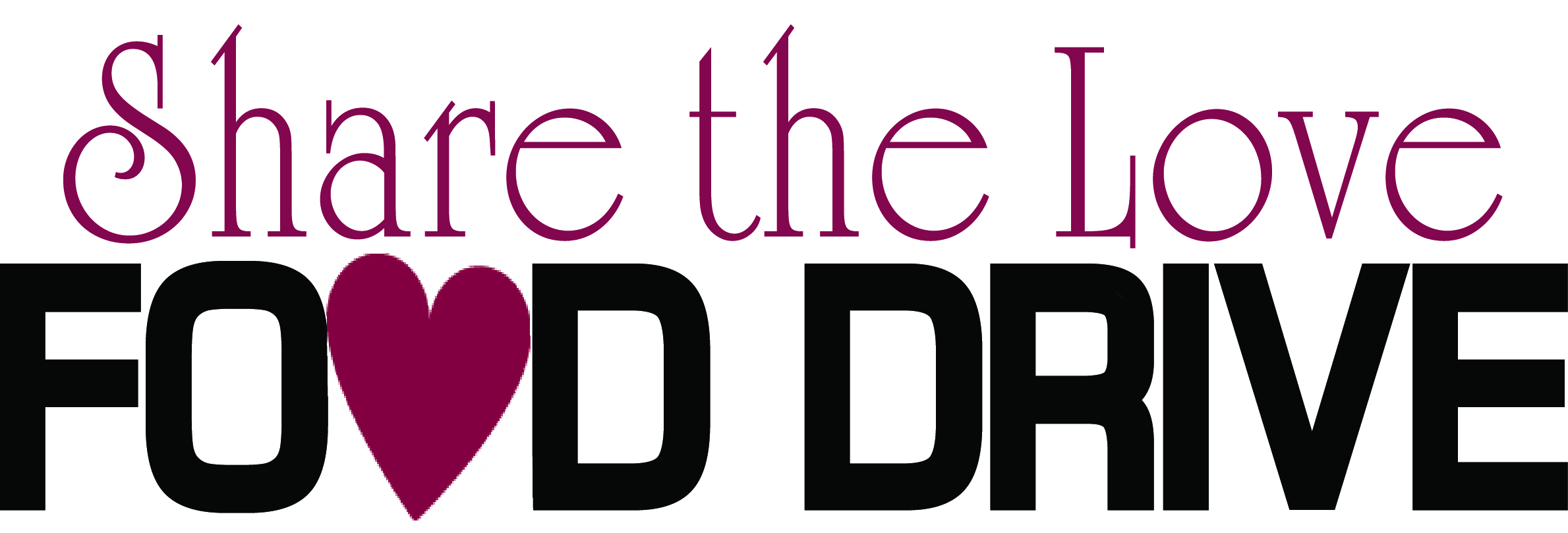 2379x809 Food Drive Clip Art