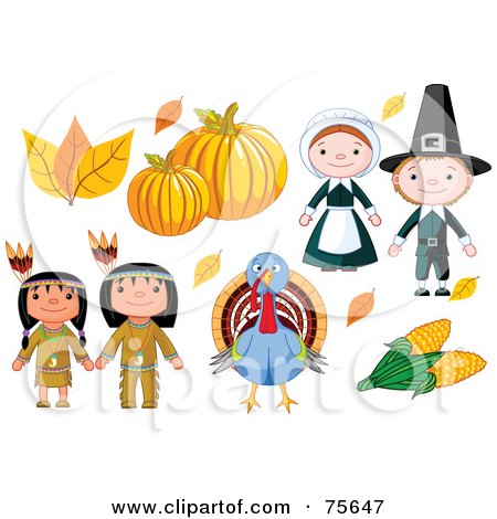 450x470 Clipart Dancing Thanksgiving Native American Girl And Boy