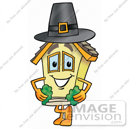 450x450 Clip Art Graphic Of A Yellow Residential House Cartoon Character
