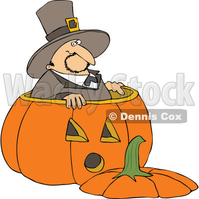 400x400 Royalty Free (Rf) Clipart Illustration Of A Thanksgiving Pilgrim