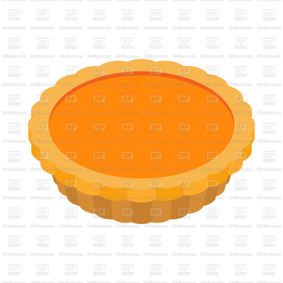 1200x1200 Thanksgiving Pumpkin Pie Isolated Royalty Free Vector Clip Art