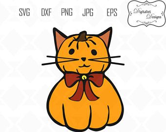 340x270 Pumpkin Clipart Cat Silhouette Thanksgiving Images Fall Svg Kitten