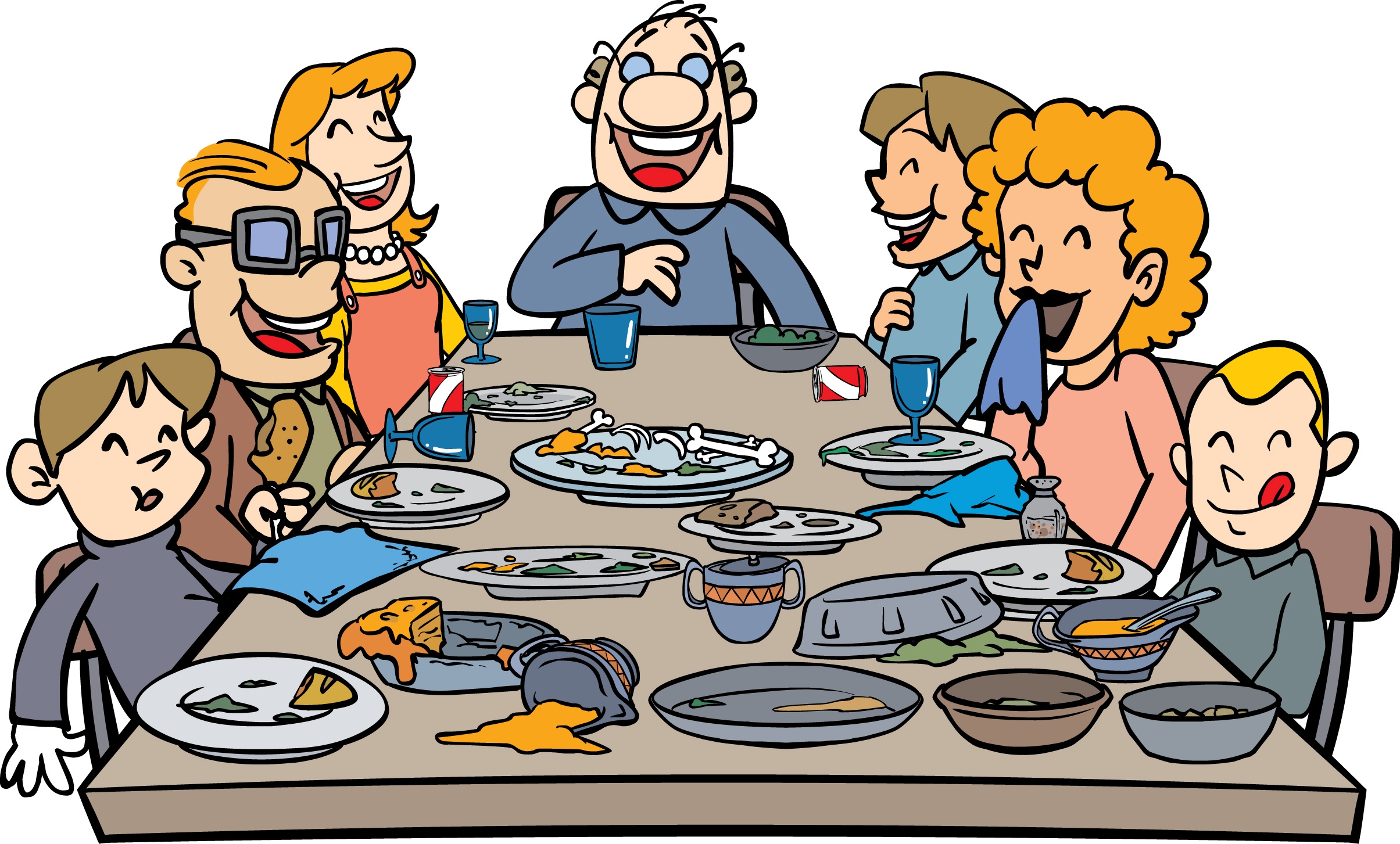 2409x1453 Clip Art Thanksgiving Dinner Clip Art