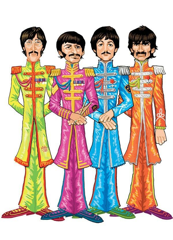 600x832 Caricatures Clipart Beatles