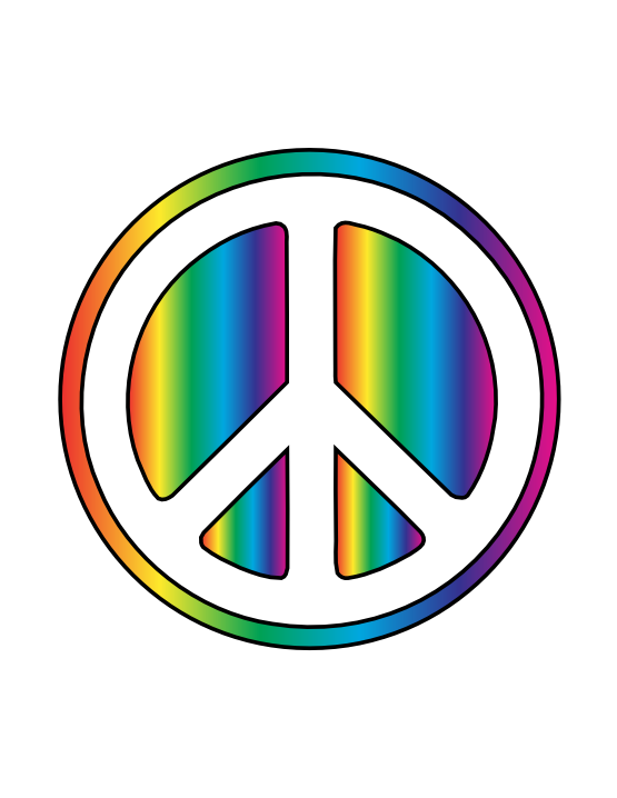 555x718 Hippies Clipart Peace