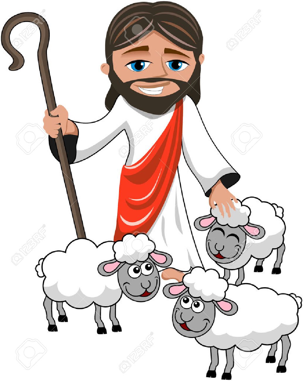1034x1300 Shepherd And Sheep Clipart