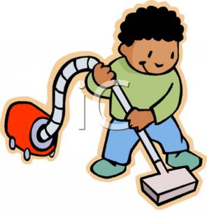 296x300 A Little Boy Using A Vacuum