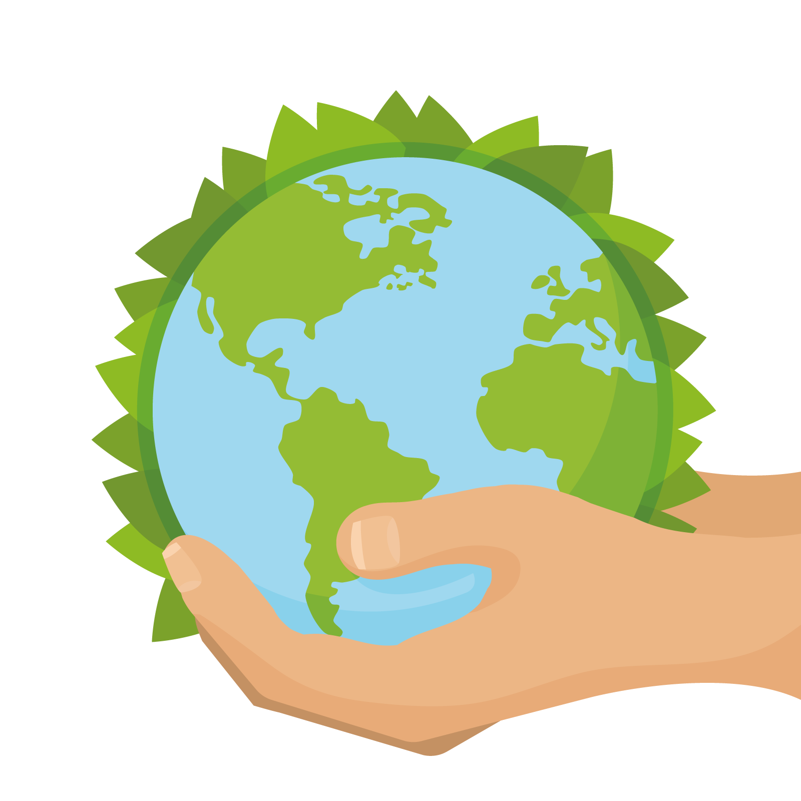 1600x1600 Green World Environment Day Euclidean Vector Clip Art